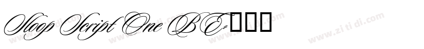 Sloop Script One BE字体转换 Sloop Script One BE字体转换